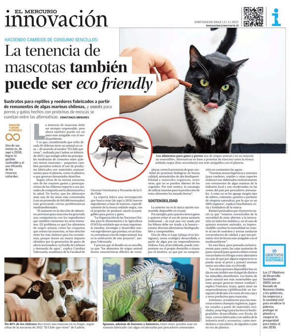 En prensa: “La tenencia de mascotas también puede ser eco friendly” – El Mercurio