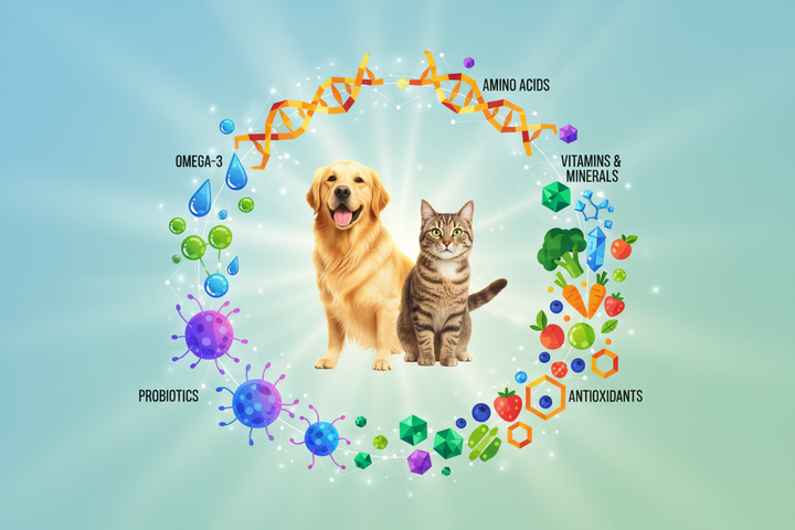 Descubre cómo los β-glucanos y los MOS mejoran la inmunidad, digestión y bienestar de perros y gatos.