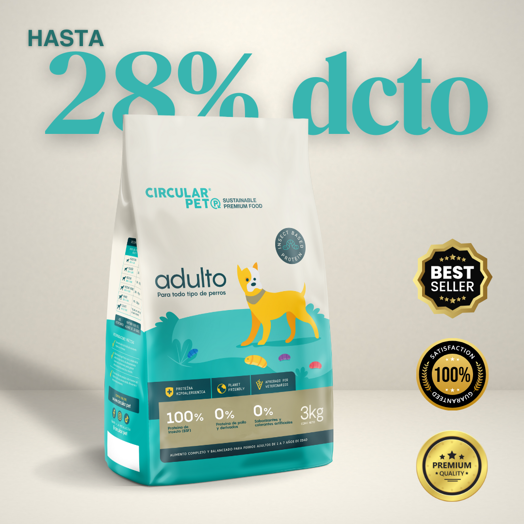 Alimento hipoalergénico para perros | Circular Pet® proteína de insectos