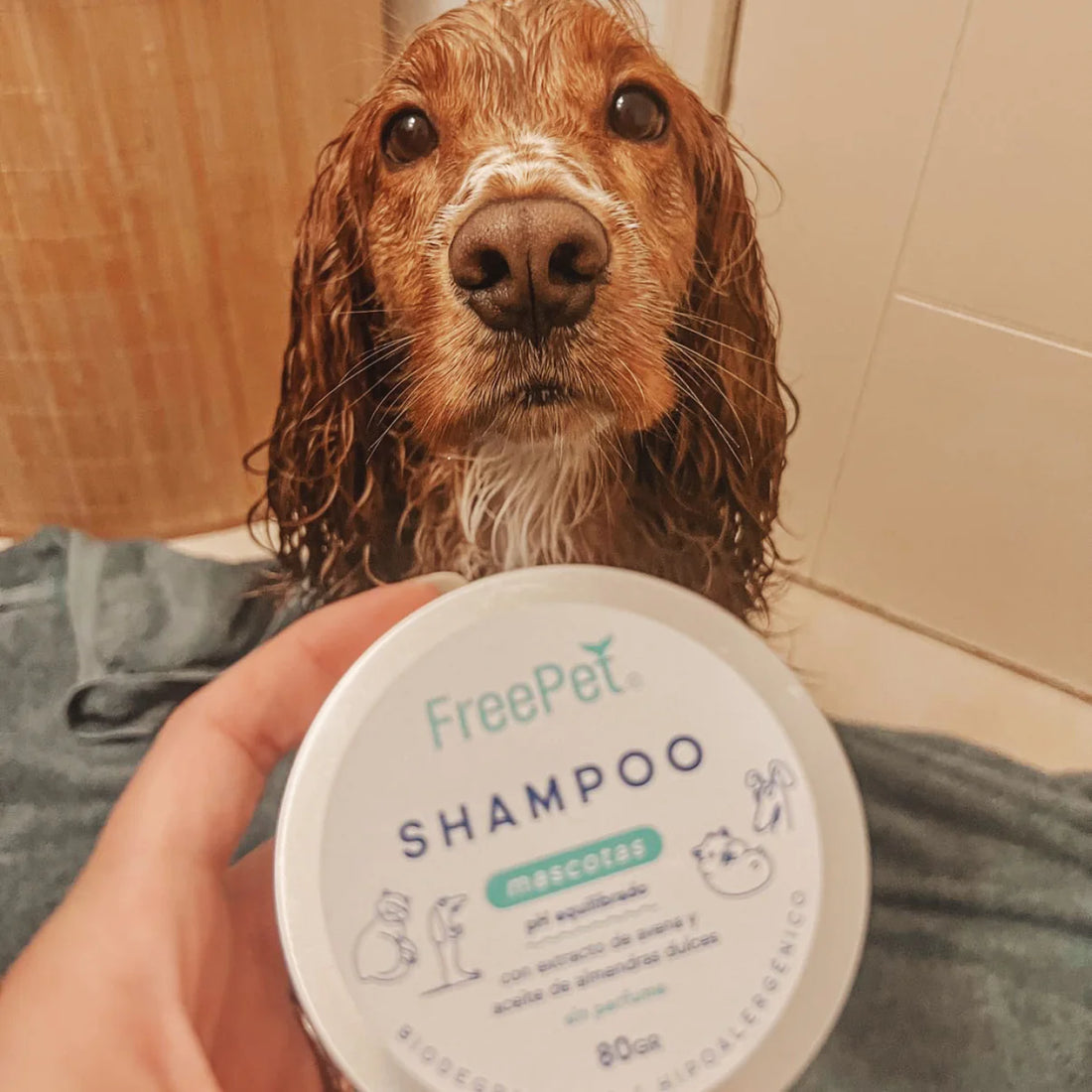 FreeMet - Shampoo sólido piel sensible perros 80g