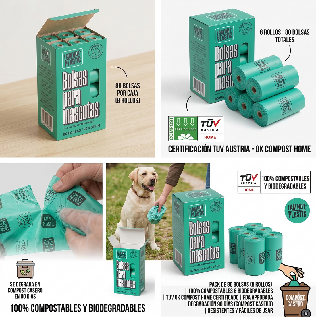 Bolsas Para Desechos De Mascotas Compostable Not Plastic