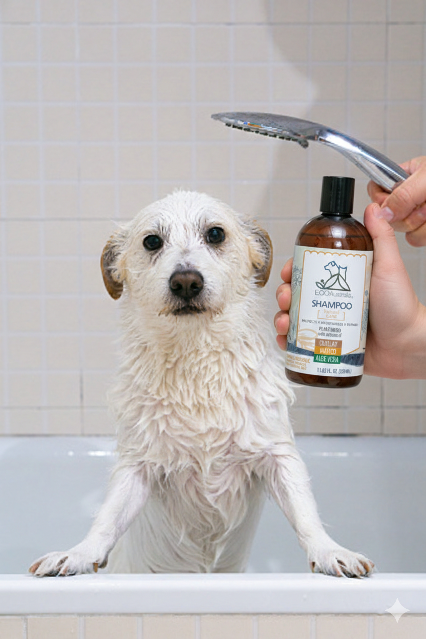 EcoAustralis - Shampoo hipoalergénico natural Quillay Matico Aloe 350 ml