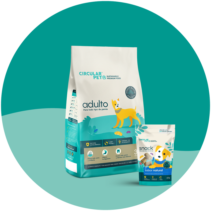SUSCRIPCIÓN MENSUAL 3 KILOS Incluye 3 kg de alimento Adulto + 1 Snack + Despacho gratis