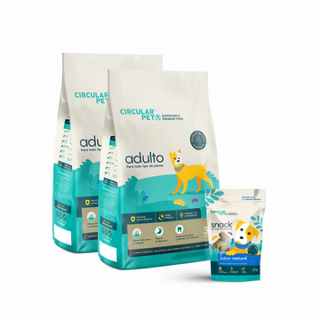 SUSCRIPCIÓN MENSUAL 6 KILOS Incluye 6 kg de alimento Adulto + 1 Snack + Despacho gratis